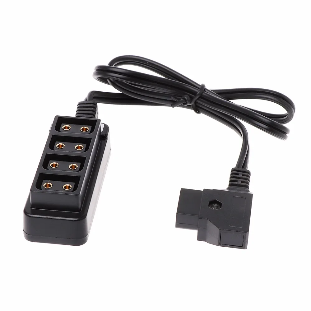 

OOTDTY D-Tap Male B-tape To 4 Female Hub Adapter Splitter Cable For Photography Power