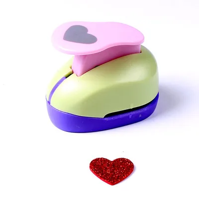 heart Дырокол Cortador De Papel круг в виде корабля перфораторы DIY Скрапбукинг Пробойники Furador Perfurador резак для бумаги - Цвет: heart