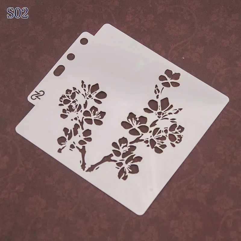 

Sakura Layering Stencils for Diy scrapbook/photo album Decorative Embossing coloring,painting stencil,home decor