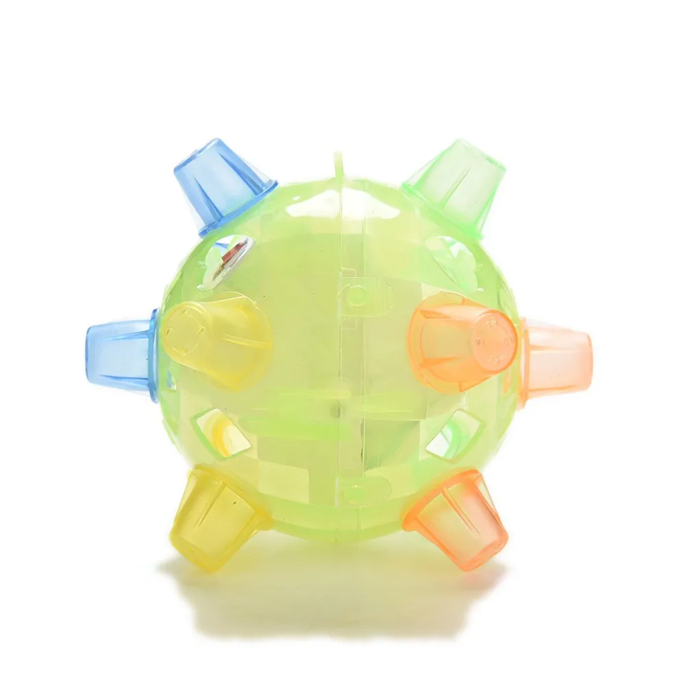 Детская забавная игрушка в подарок образования игрушка цвет в ассортименте светодиодный свет прыжки мяч дети сумасшедшие музыка прыгающий Танцы мяч Горячая Распродажа