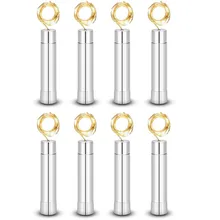 8 упаковка аккумуляторов типа АА мощность теплый белый гирлянда в бутылке светодиодный пробковый форма гирлянды для бистро бутылки вина Звездное бар вечерние валентинки