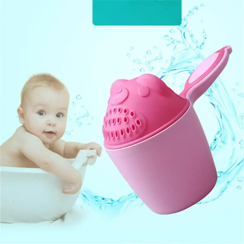 

Cartoon Baby Bath Caps Baby Shampoo Cup Children Bathing Bailer Baby Shower Spoons Child Washing Hair Cup Kids bath tool
