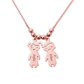 

Sweey Dropshipping Personalized Kids Charms Necklace Stainless Steel Jewelry Present for New Mom Ebay/Amazon/Etsy