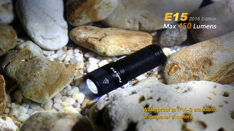 2016 Edition Fenix E15 Cree R5 Светодиодный MAX 450 люмен высокопроизводительный брелок фонарик EDC с брелок