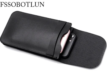 

FSSOBOTLUN,Universal 6.0 inch Double Pocket Waist Belt Microfiber Leather Case For Sony Xperia XA Ultra/ZTE Axon max/Gretel A9