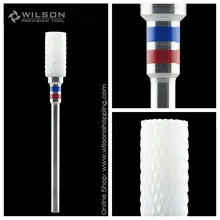 Торцевые Форма-тонкая белая Керамика-(6400603)-Уилсон керамический сверло для ногтей и циркония Керамика стоматологические боры