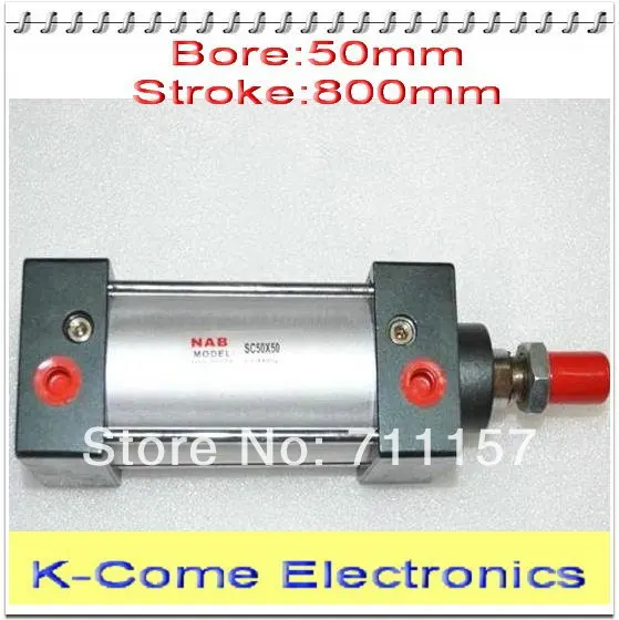 Buy 1/4" Port Size 50mm Bore 800mm Stroke Standard Pneumatic Cylinder SC 50*800