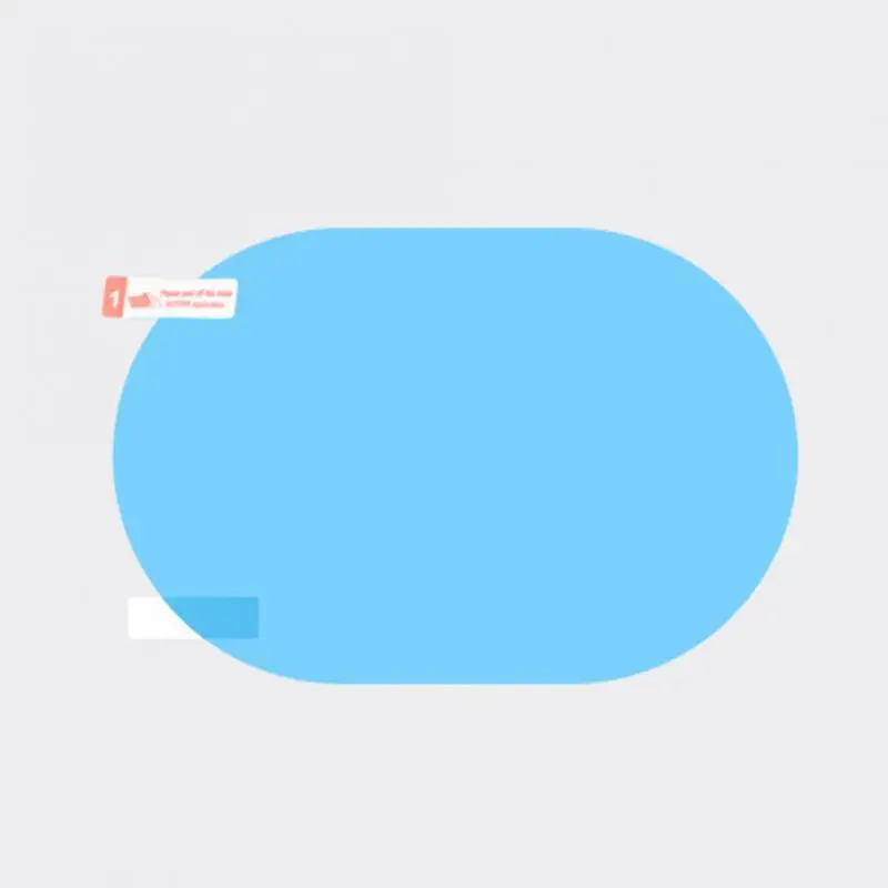 oval Непромокаемая Водонепроницаемая Универсальная автомобильная овальная защитная пленка круглое зеркало заднего вида - Цвет: oval