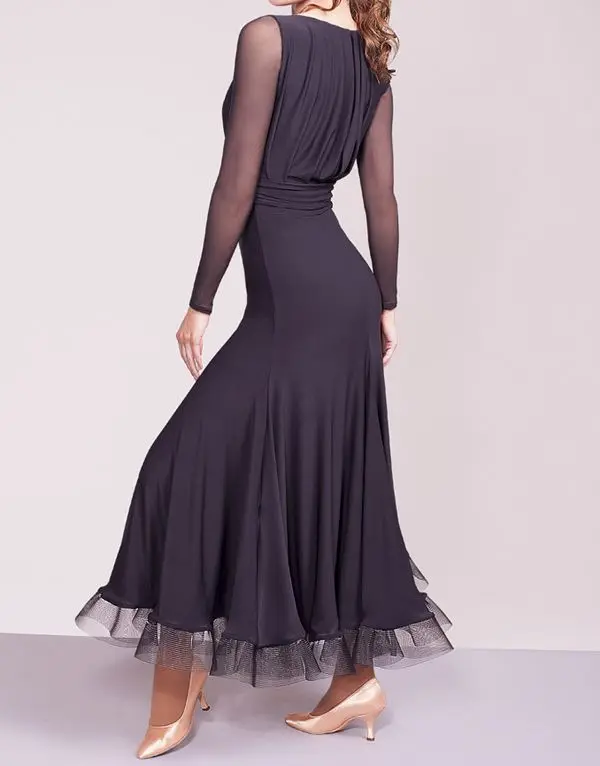 ladies ballroom dance dress standard costumes sexy spandex ballroom dance dress for women competition dresses