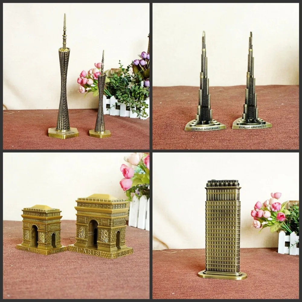 Металлическая 3d фигурка Великая достопримечательность в мире архитектура