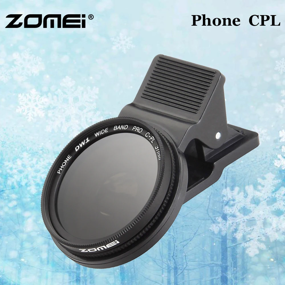 

Zomei 37MM Professional Phone Camera Circular Polarizer CPL Lens for iPhone 8 7 6S Plus Samsung Galaxy Huawei for Xiaomi HTC