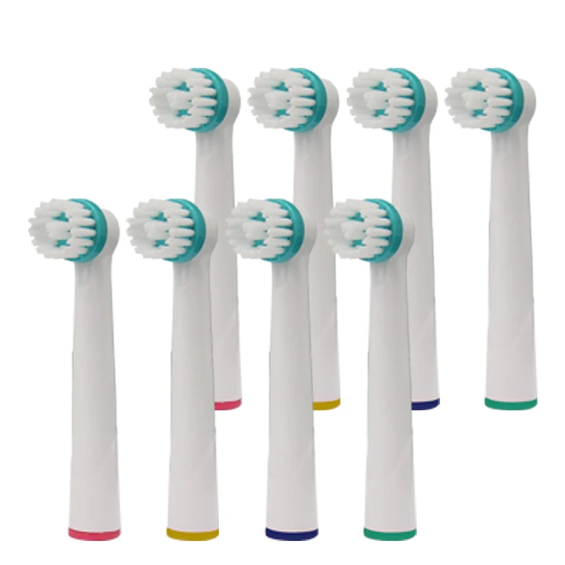 

8pcs Oral B Electric Toothbrush Replacment Heads For Braun Tooth Brush Soft Triumph Oral Ortho Braces Teeth Clean Tools 3D White