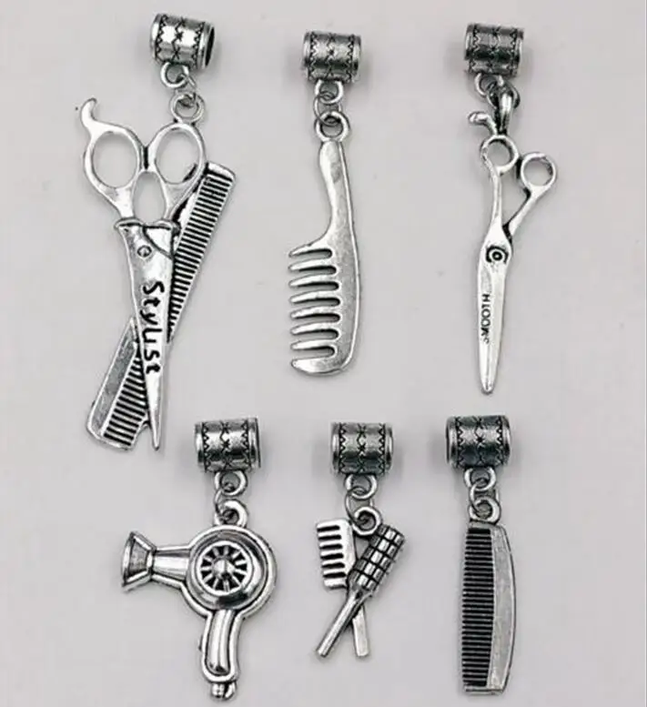 30 шт. винтажные ножницы для сушки волос|pendants for bracelets|f pendantsilver scissors |