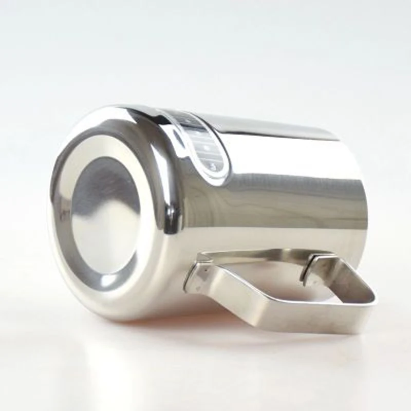 1pc Expresso Stainless Steel Coffee Pitcher Thermometer Milk Frothing Tea Latte Jug