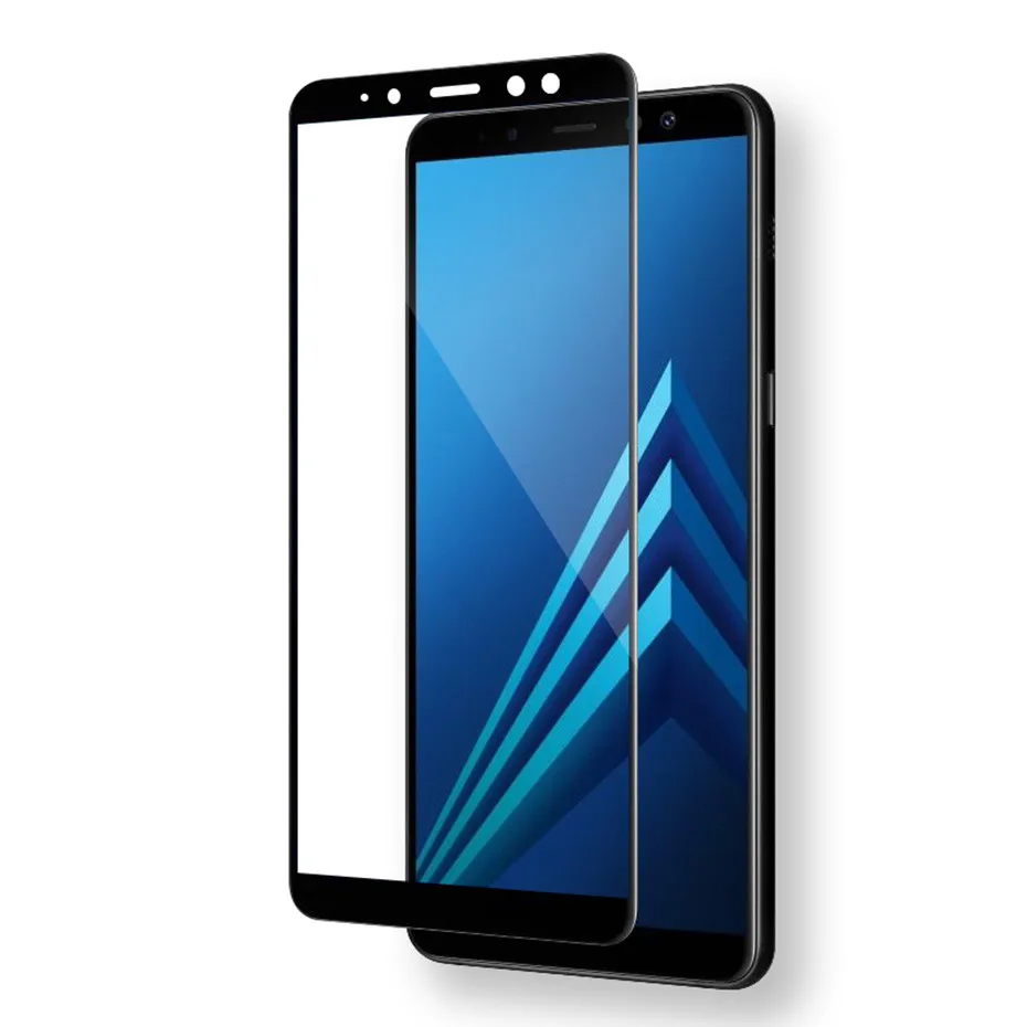 Полное покрытие закаленное стекло для samsung Galaxy A8 A8 Plus Защита экрана для A8 A8+ A530F A530 A730 Защитная стеклянная пленка