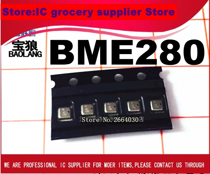 Бесплатная доставка 5 шт. чип BME280 BME 280 LGA датчик шум/Пресс I2C/SPI 100% новый и
