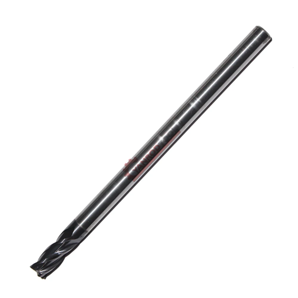 

4 flute with long shank square carbide end mill hrc55 with ALTiN coating for precision cutting in alloy steel