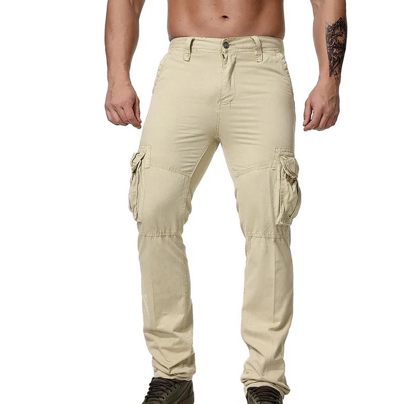 

MJARTORIA Men's New Tactical Lightweight Hiking pants casual male big size 5XL Multi Pocket Pants overalls elastic waist pants