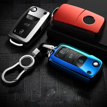 

Soft TPU car key cover case shell fob for VW Golf Bora Jetta POLO GOLF Passat For Skoda Octavia A5 Fabia For SEAT Ibiza Leon