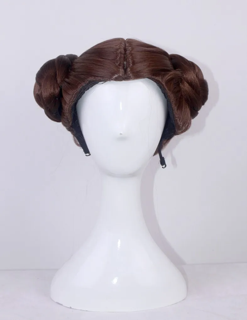 Star Wars Princess Leia Organa Wig Short Brown Cosplay Wig With