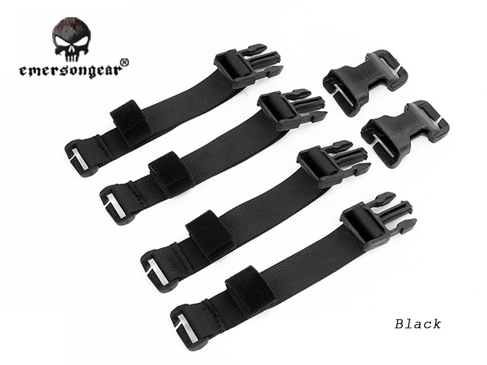 Emersongear груди установки, чтобы жилет Adapter Kit лямки для Molle жилет груди Рог Emerson адаптер охотничий жилет аксессуары EM7330 - Цвет: Black