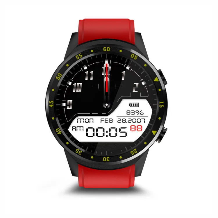 Спортивные gps F1 смарт-часы для мужчин с камерой поддержка Шагомер Bluetooth 4,0 Смарт-часы sim-карты наручные часы для IOS Android телефон - Цвет: Красный