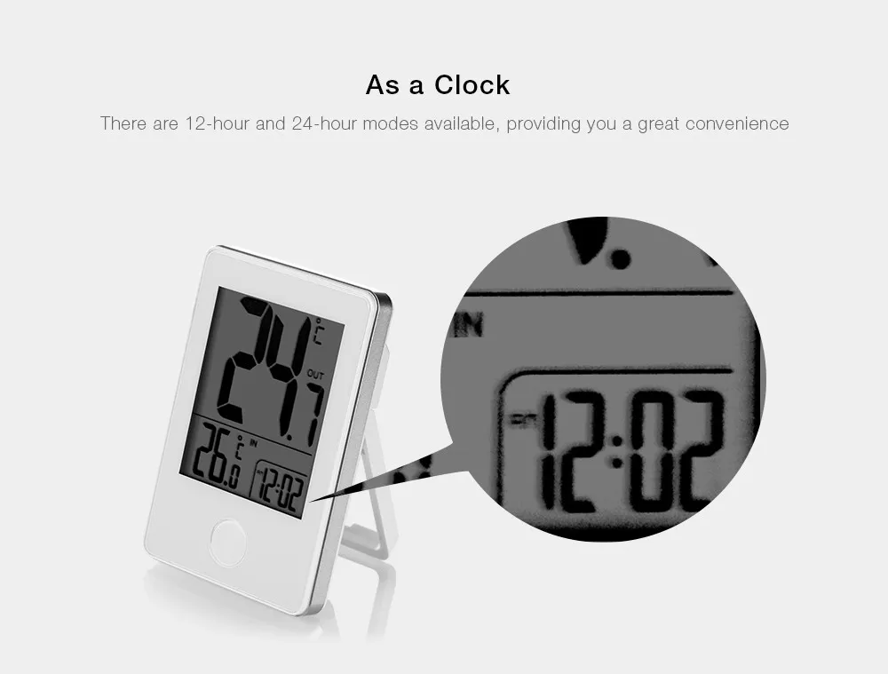 Remote Household Thermometer Precision Wireless LED Display Digital Thermometer Indoor Outdoor  Electronic Digital Table Clocks 15