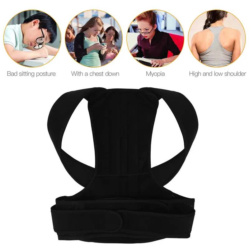 

Unisex Adjustable Magnetic Posture Corrector Corset Back Brace Back Spine Belt Support Straight Corrector Slouching Corrective
