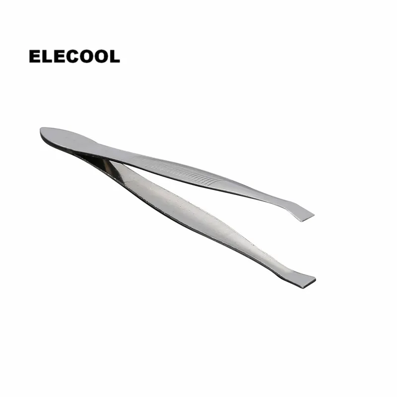 

ELECOOL Slanted Tip Eyebrow Clip Tweezer Professional Hair Removal for Eyebrow Shaping Beauty Makeup Tool Hot Sale
