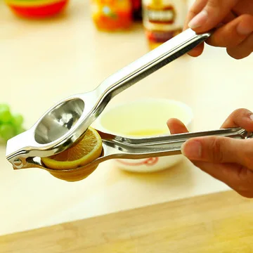 Stainless steel citrus fruit squeezer orange manual juicer kitchen press tool lemon juicer orange chewing juice juice squeeze