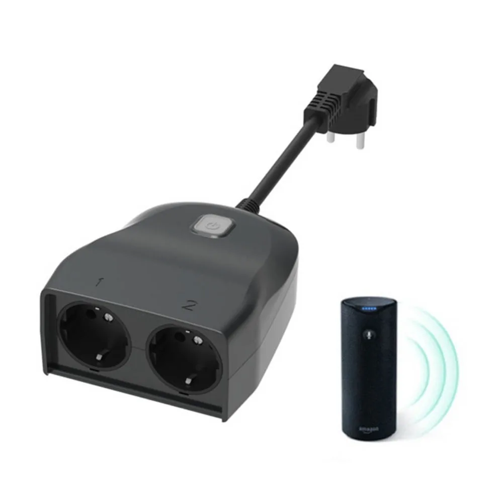 

EU WiFi Wireless Conversion Smart Socket Power Plug Outlet Remote Control Energy Monitor Works with Amazon Alexa Ecological