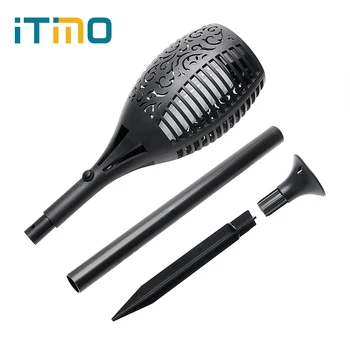 

ITimo LED Fire Lights Torch Light Flame Flickering Light Sensor Solar Lamp Lawn Lamps Modern Decor Lighting Lamp