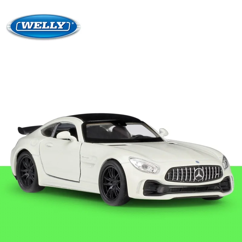 

1:36 Welly Benz AMG GT R Alloy Pull Back Diecast Model Car