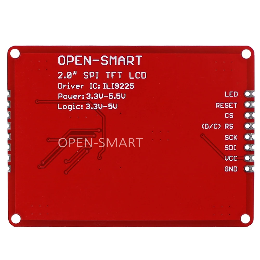 2.0 inch 176 * 220 Serial SPI TFT LCD Shield Breakout Module with PAD and SMD pins for Arduino Nano Pro Mini UNO R3 Mega2560