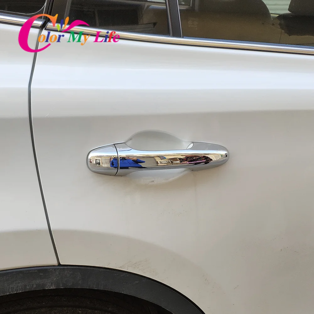 Крышка ручки двери автомобиля для Toyota Rav4 Rav 4 2014 2018 аксессуары ABS хромированные