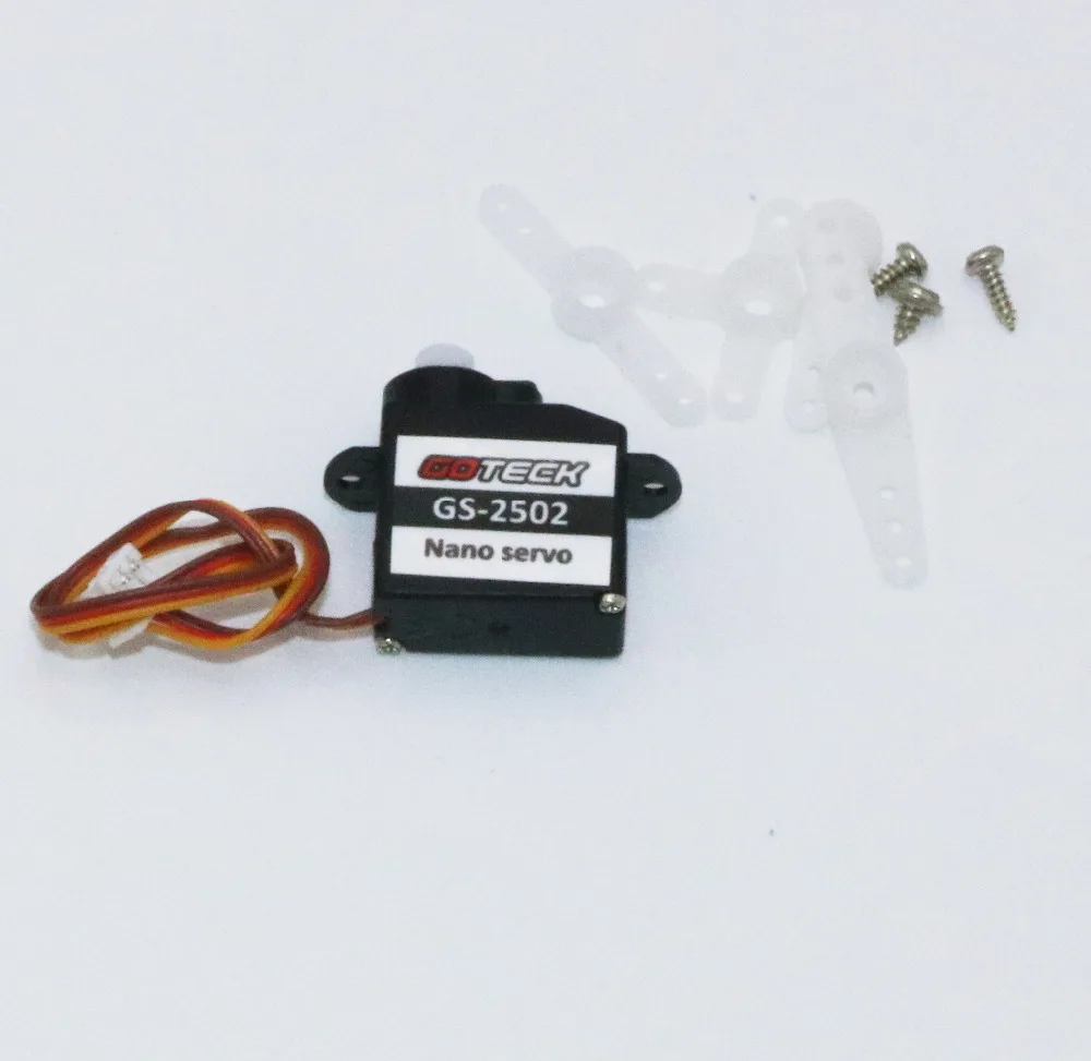 4 шт./лот GOTECK GS 2502 пластик сервопривод 2 2g Gotek для Trex Heli Rc автомобиль грузовик