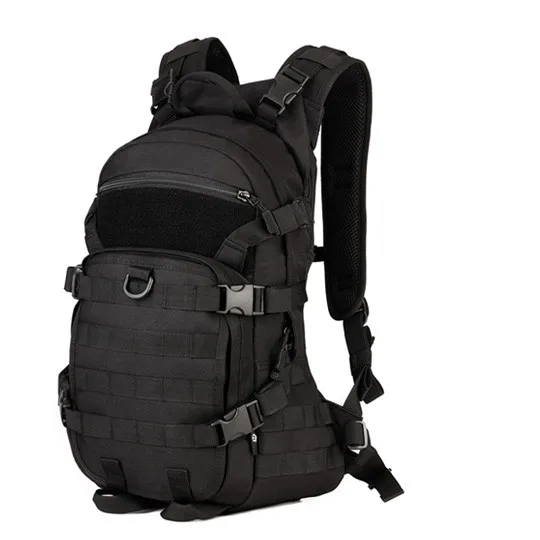 Военный тактический рюкзак для наружного использования Треккинг Спорт 25л Водонепроницаемый нейлон Кемпинг Туризм Треккинг Камуфляж сумка рюкзак для путешествий - Цвет: Черный цвет