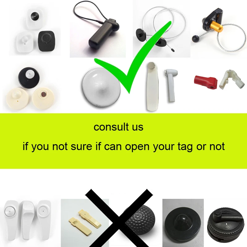 hot! 8000GS EAS System Tag Remover Magnet mini Detacher Security Lock For Supermarket Clothes+ 1pc phone hoder free gift ring alarm hub plus keypad
