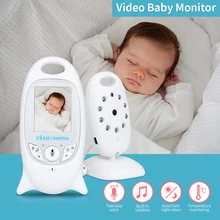 2," цветной видео беспроводной детский монитор двусторонний разговор ночного видения ИК ночного видения Видео детская камера с музыкой температуры