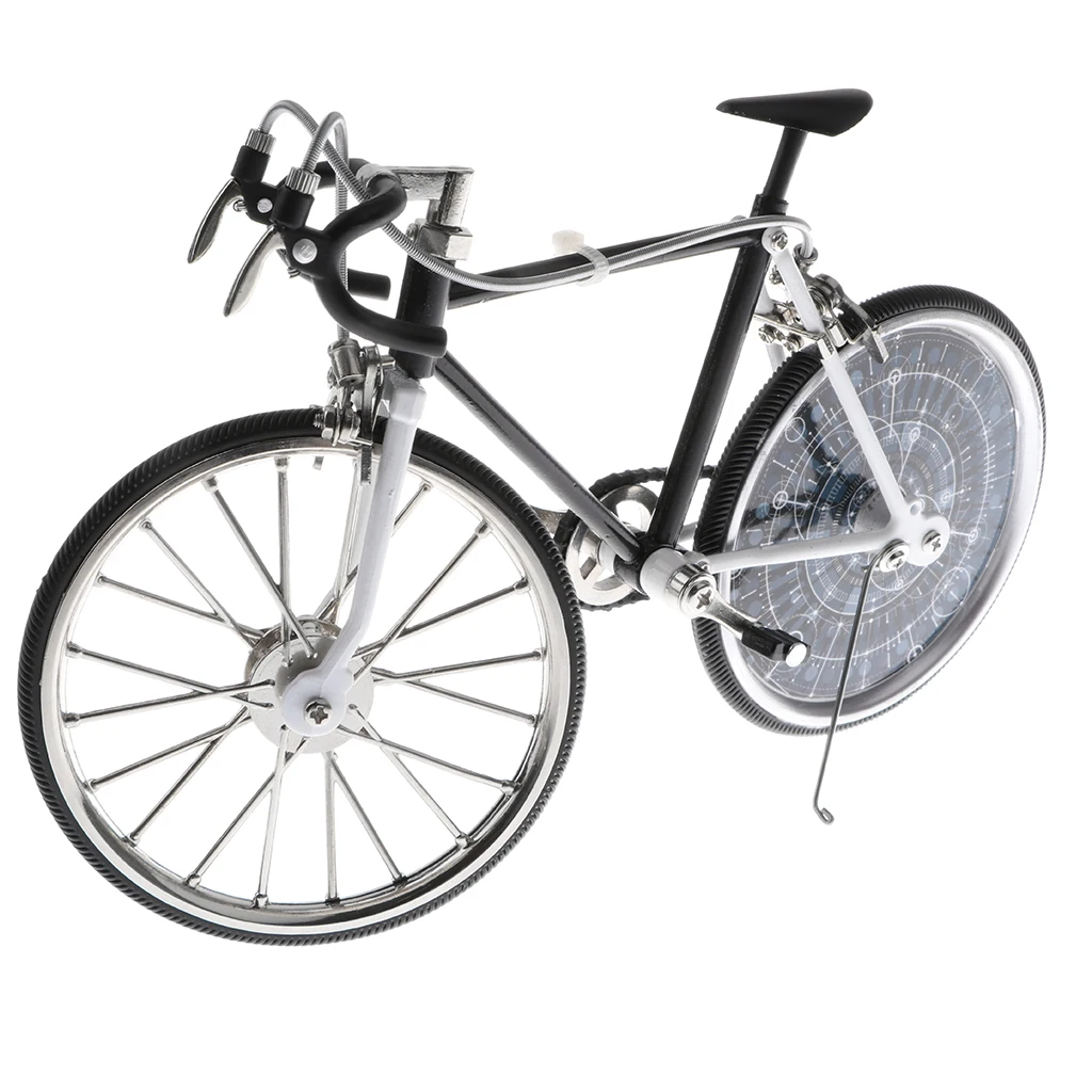 

1:10 Scale Metal Decorative Bicycle Model Time Racing Bike Coffee Bar Decor, Black