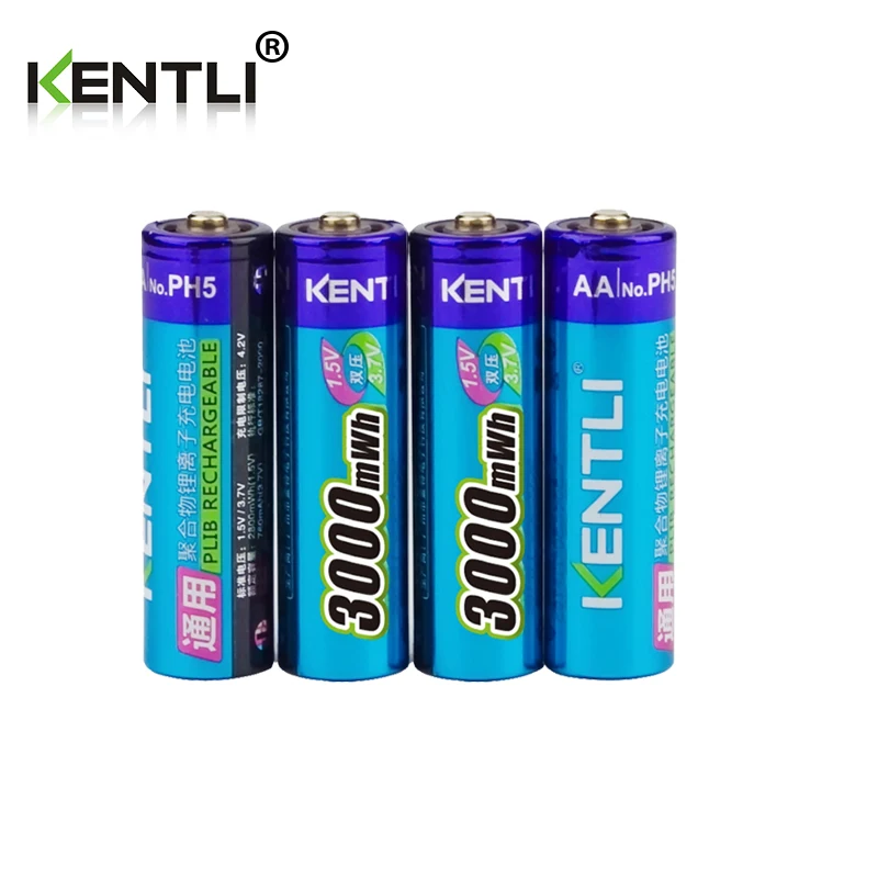 Bateria para Câmera Bateria de Polímero de Lítio 4 Pçs e lote Tensão Estável 3000mwh Pilhas aa 1.5 v Recarregável Ect - Image 2
