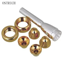 BB Трубы мундштук золотой лак Трубы мундштук большой тон misic Инструменты Трубы E