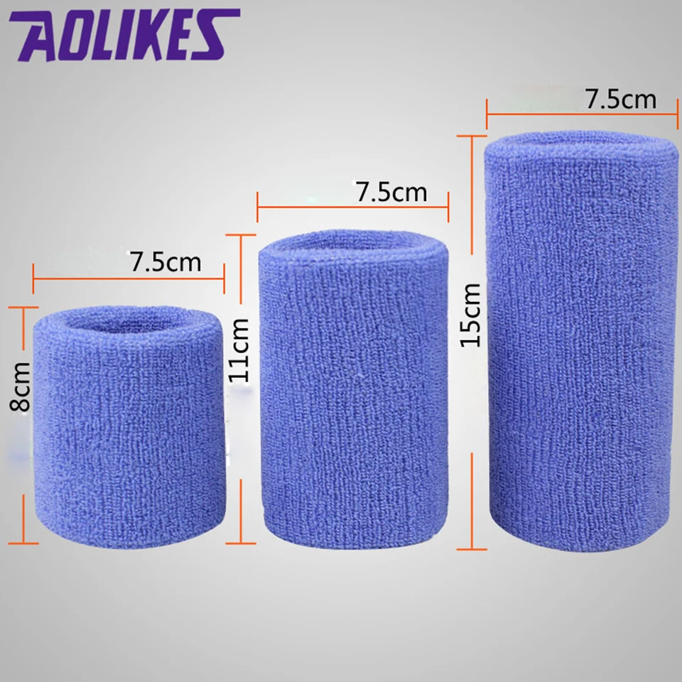 1PCS Sport Wristband Brace Wrap Bandage Gym Strap Running Sport Safety Wrist Support Padel Pulseira Badminton Wrist Band AOLIKES