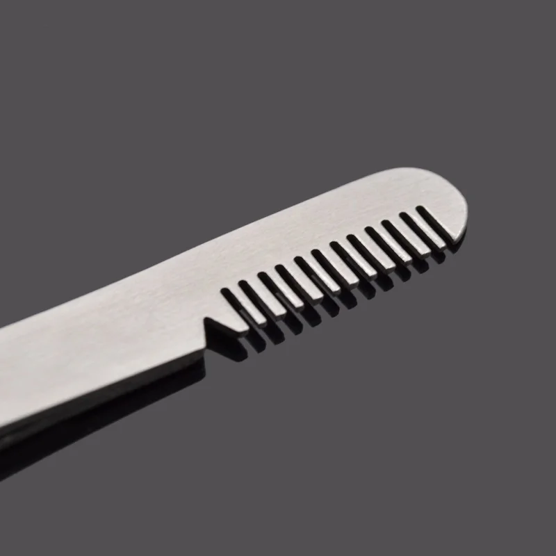 

Practical Eyebrow Tweezer with Comb Brush Professional Tool for eyebrow and false eyelash cosmetic