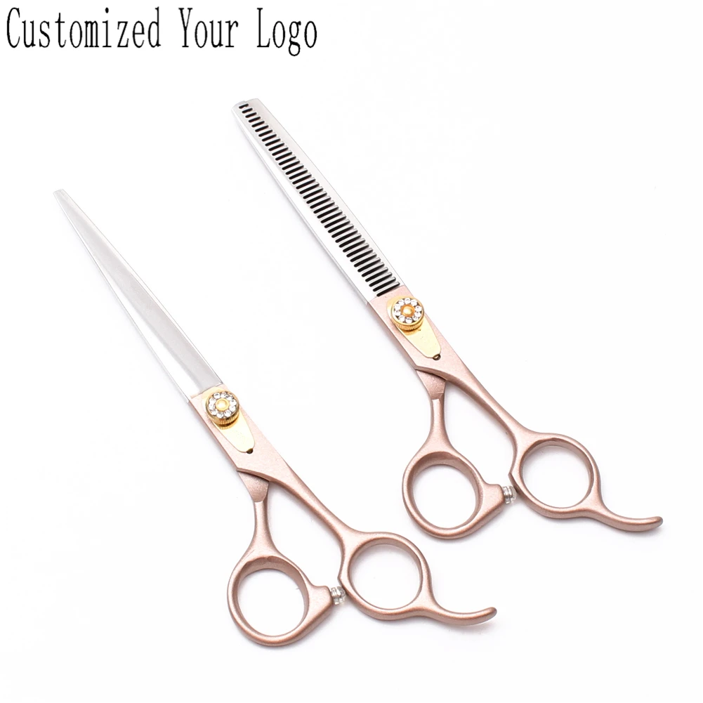 Professional Grooming Scissors 7" 440c Customize Logo Dog Scissors