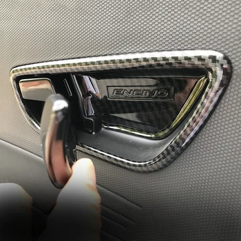 

ABS Car Inner Door Handle Bowl Sticker Interior Moulding Covers Trims For Hyundai Kona Encino 2017 2018 Car Styling Accessories