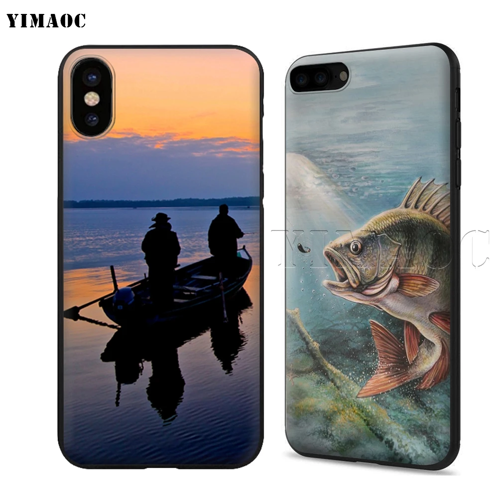 YIMAOC Angling Go рыболовный силиконовый мягкий чехол для iPhone 11 Pro XS Max XR X 8 7 6 6S Plus 5 5S SE