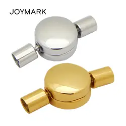 JOYMARK 3 мм 4 мм отверстие Нержавеющая сталь застежка байонетным застежками для кожаный шнур браслет ювелирных изделий 10 шт./лот BXGC-202