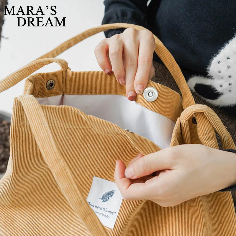 Mara's Dream High Capacity Women Corduroy Tote Ladies Casual Solid Color Shoulder Bag Foldable Reusable Women Shopping Beach Bag Mara's Dream High Capacity Women Corduroy Tote Ladies Casual Solid Color Shoulder Bag Foldable Reusable Women Shopping Beach Bag