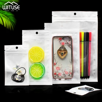 

Plastic Foil / Clear Reclosable Valve Zipper Plastic Retail Packing Pack Bag Zip Lock Bag Storage Sample Package 50Pcs